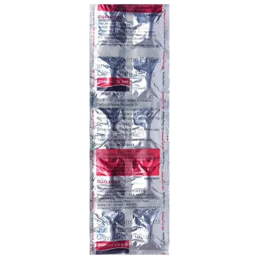 zedocef cv 200mg tablet 10's